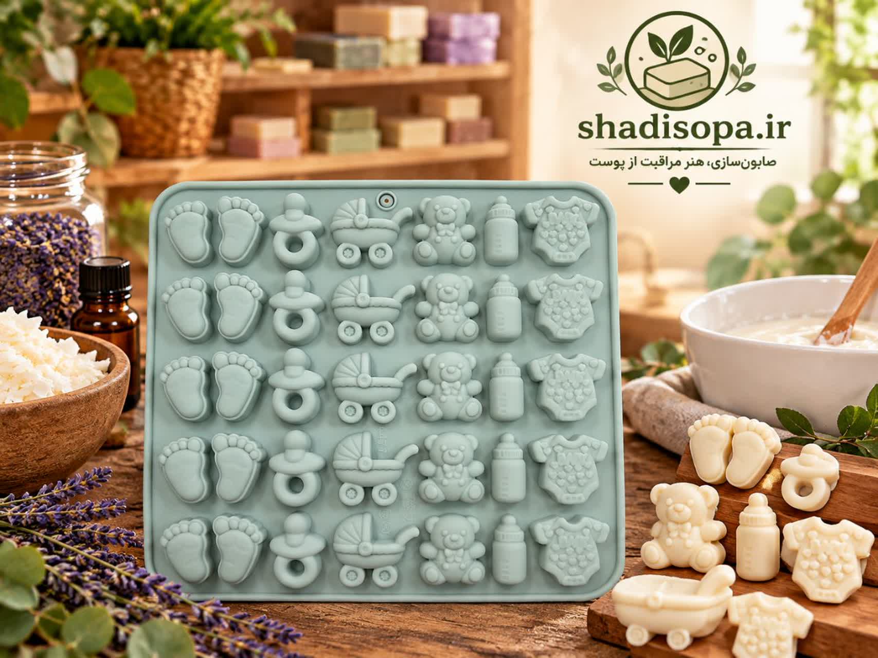 قالب سیلیکونی پاستیلی طرح سیسمونی
